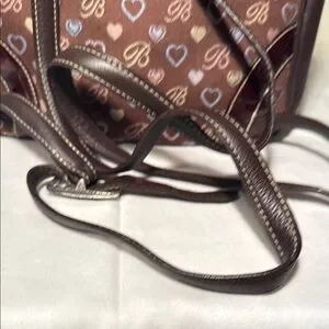 Brighton | Bags | Brighton Burgundy And Brown Heart Pattern  display picture 1
